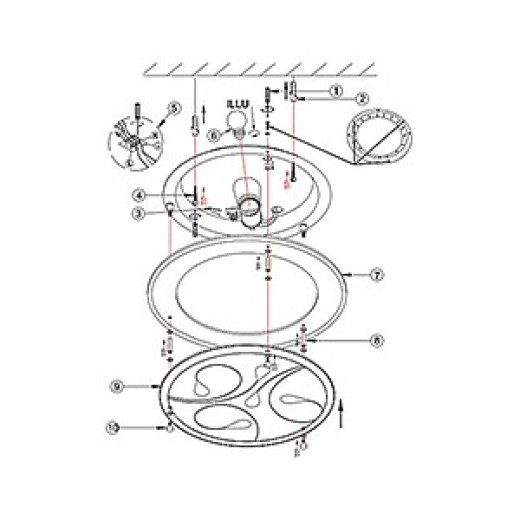 Накладной светильник Globo Ayana 40413