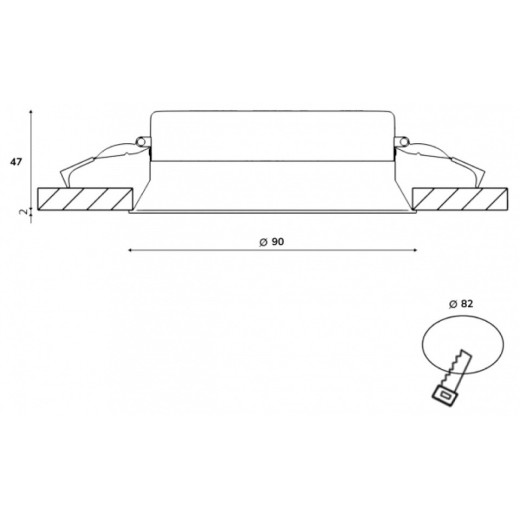 Встраиваемый светильник DesignLed WL-BQ 00-00003123