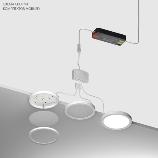 Комплект накладных светильников Lightstar Mobiled 036530-4