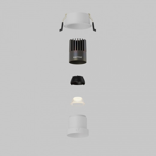 Встраиваемый светильник Maytoni  DL116-10W-3K-W