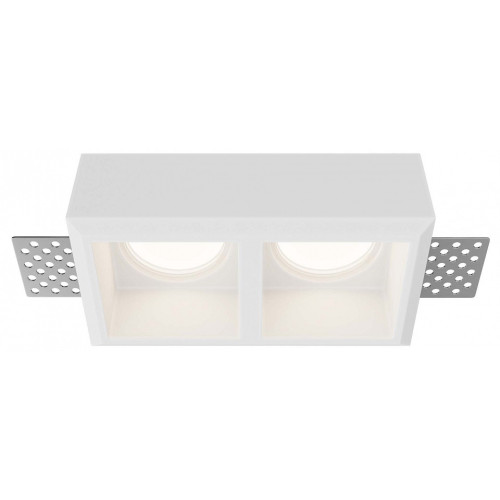 Встраиваемый светильник Maytoni Technical Gyps Modern DL131-GU10-02-W