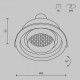 Встраиваемый светильник Maytoni Technical Atom DL113-GU10-01-RD-B