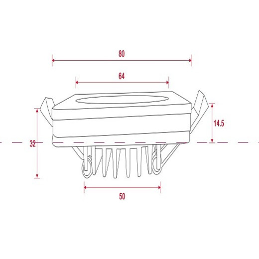 Встраиваемый светильник Maytoni Technical Phanton DL2001-L7B
