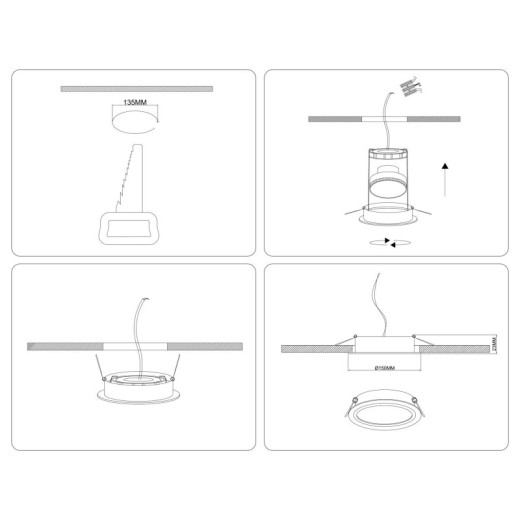 Встраиваемый светильник Ambrella Light TU TU51823