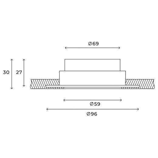 Встраиваемый светильник Hesby Lighting Stockholm HSBL_0201