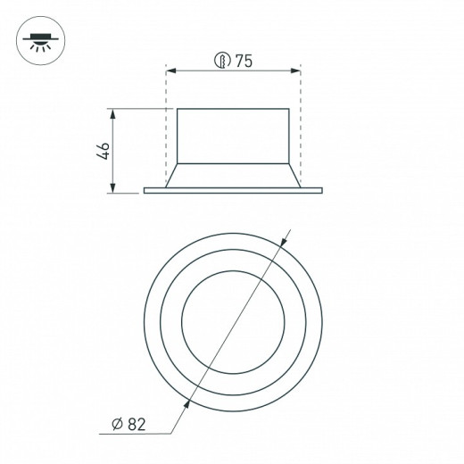 Встраиваемый светильник Arlight BREEZE 054715