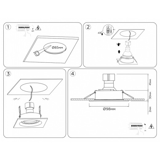 Встраиваемый светильник Ambrella Light TN TN102755