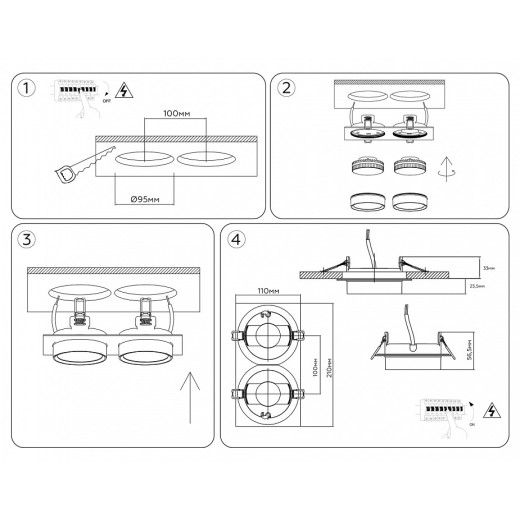 Встраиваемый светильник Ambrella Light TN TN6743