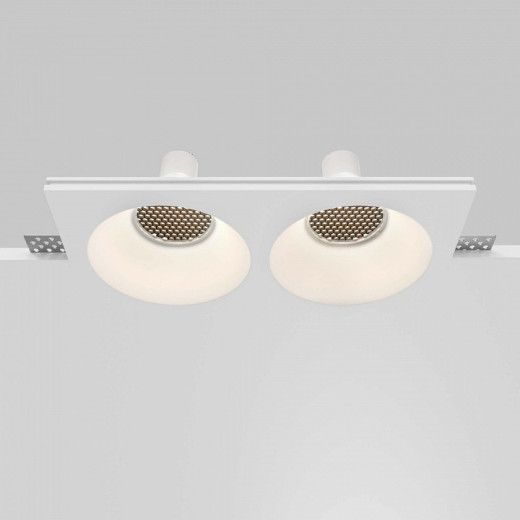 Встраиваемый светильник Maytoni Technical Gyps Modern DL129-GU10-02-W