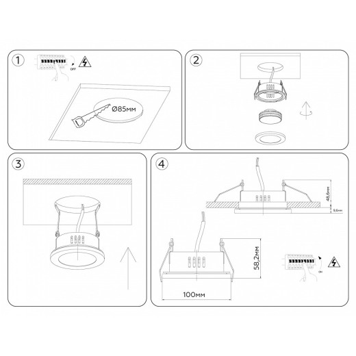 Встраиваемый светильник Ambrella Light TN TN6632