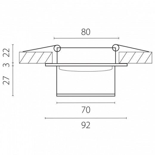 Встраиваемый светильник Lightstar Maturo GU10 072006