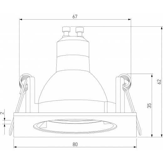 Встраиваемый светильник Elektrostandard Minnie a067711