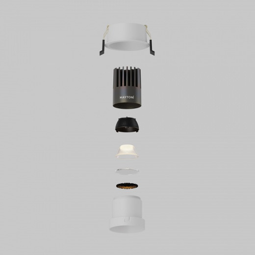 Встраиваемый светильник Maytoni  DL116-10W-3K-W