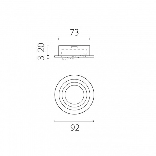 Встраиваемый светильник Lightstar Singo Base 011610