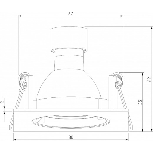 Встраиваемый светильник Elektrostandard Minnie a067710
