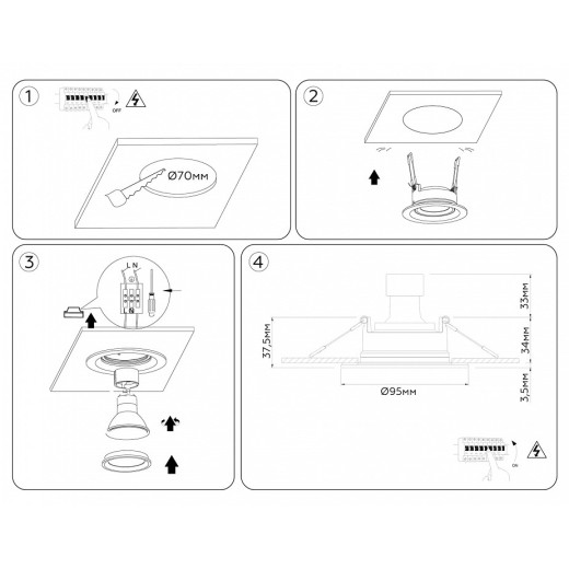 Встраиваемый светильник Ambrella Light TN TN1142