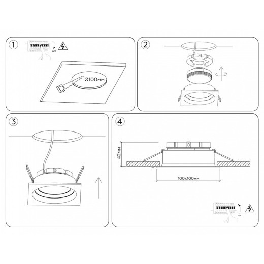 Встраиваемый светильник Ambrella Light TN TN52233