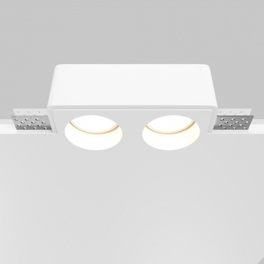 Встраиваемый светильник Maytoni Technical Gyps Modern DL123-GU10-02-W
