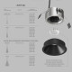 Встраиваемый светильник Denkirs SHINE GLOW DK2431-BK