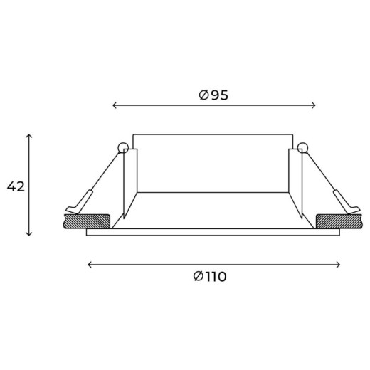 Встраиваемый светильник Hesby Lighting Evo HSBL_0263