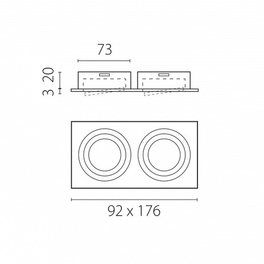 Встраиваемый светильник Lightstar Singo Base 011616