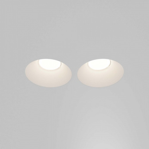 Встраиваемый светильник Maytoni Technical Gyps Modern DL129-GU10-02-W