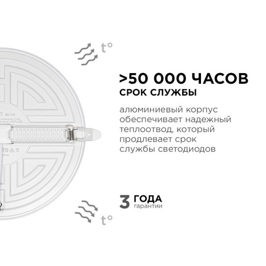 Встраиваемый светильник Apeyron Electrics  06-110