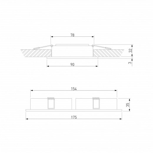 Встраиваемый светильник Elektrostandard Tetro 15277/LED