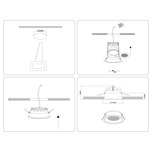 Встраиваемый светильник Ambrella Light TN TN49503