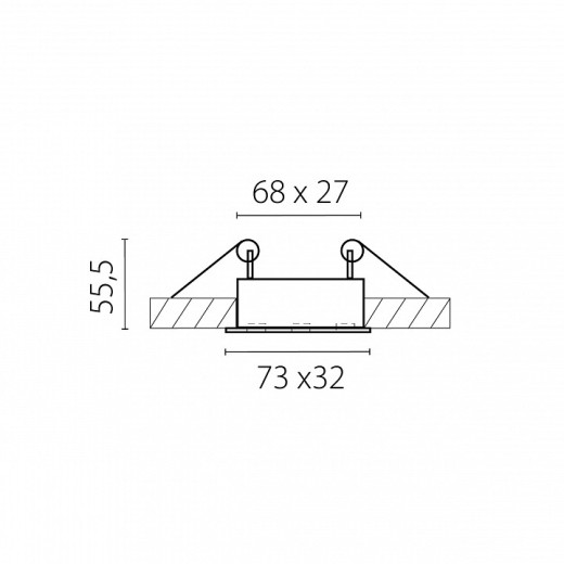 Встраиваемый светильник Lightstar Guarda 080146