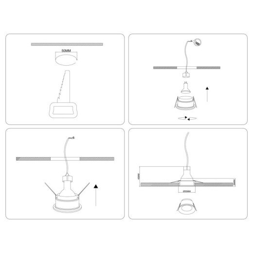 Встраиваемый светильник Ambrella Light TS TS51810