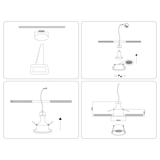 Встраиваемый светильник Ambrella Light TN TN102778