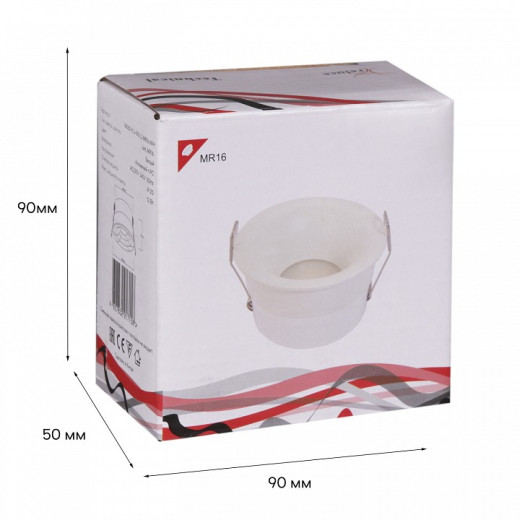 Встраиваемый светильник  16062-9.0-001LD MR16 WT