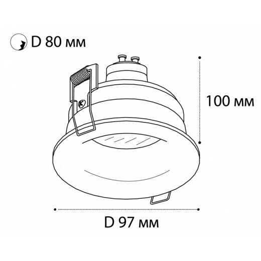 Встраиваемый светильник Italline 163711 163711 white