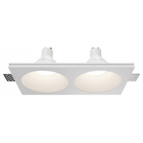 Встраиваемый светильник Maytoni Technical Gyps Modern DL129-GU10-02-W