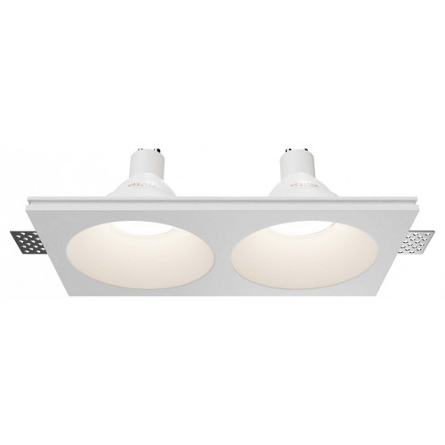 Встраиваемый светильник Maytoni Technical Gyps Modern DL129-GU10-02-W