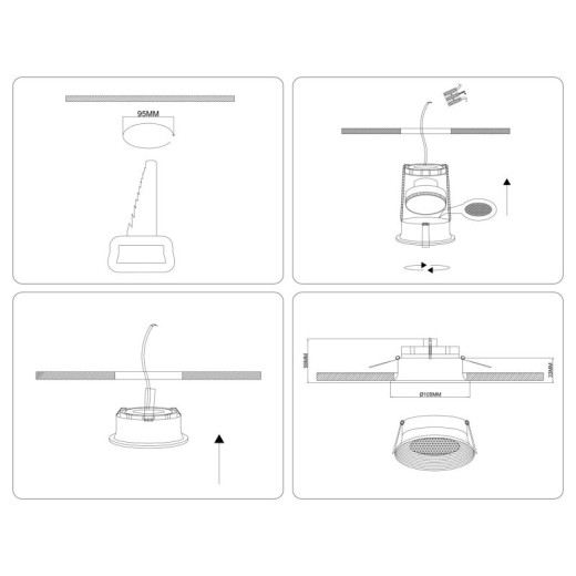 Встраиваемый светильник Ambrella Light TN TN51752