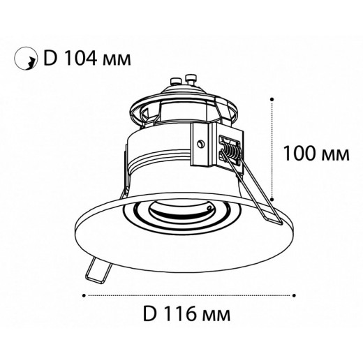 Встраиваемый светильник Italline IT07-7012 IT07-7012 white
