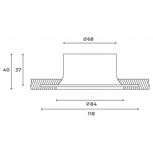 Встраиваемый светильник Hesby Lighting Tromso HSBL_0200