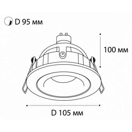 Встраиваемый светильник Italline M02-026 M02-026029 white