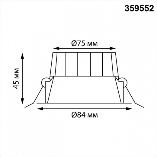 Встраиваемый светильник Novotech WIR 359552