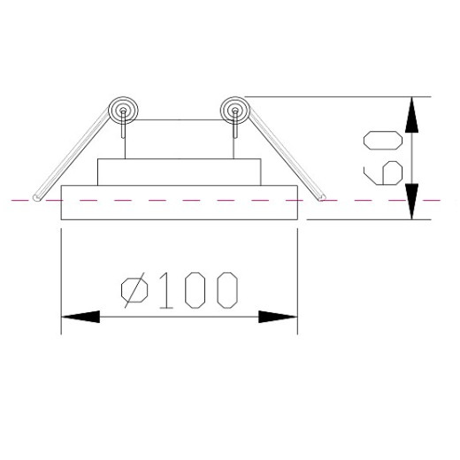 Встраиваемый светильник Planet DL035-2-L6B