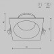 Встраиваемый светильник Maytoni Technical Share DL126-GX53-SQ-B