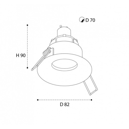 Встраиваемый светильник Italline M01-1021 M01-1021 white