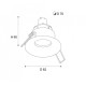 Встраиваемый светильник Italline M01-1021 M01-1021 white