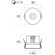 Встраиваемый светильник Italline IT014-0208 IT014-0208 nickel