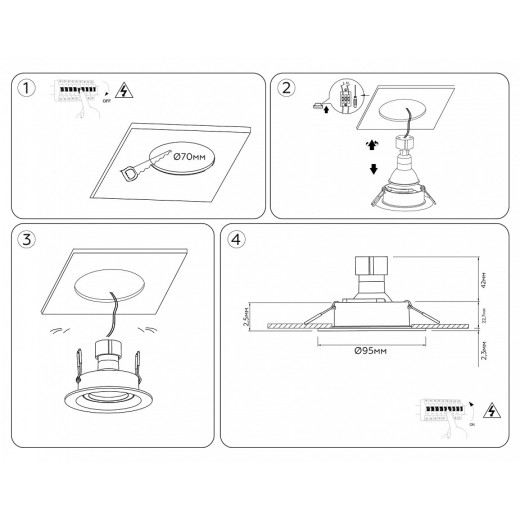 Встраиваемый светильник Ambrella Light TN TN102741