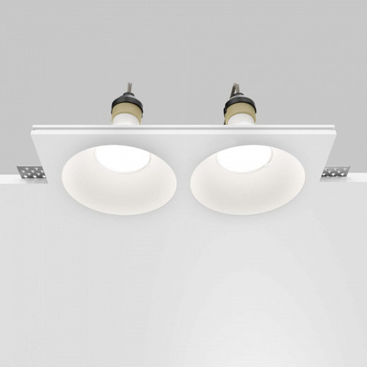 Встраиваемый светильник Maytoni Technical Gyps Modern DL129-GU10-02-W