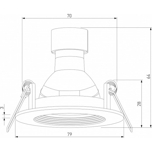 Встраиваемый светильник Elektrostandard City a067705