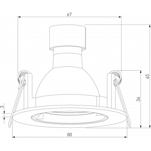 Встраиваемый светильник Elektrostandard Minnie a067709